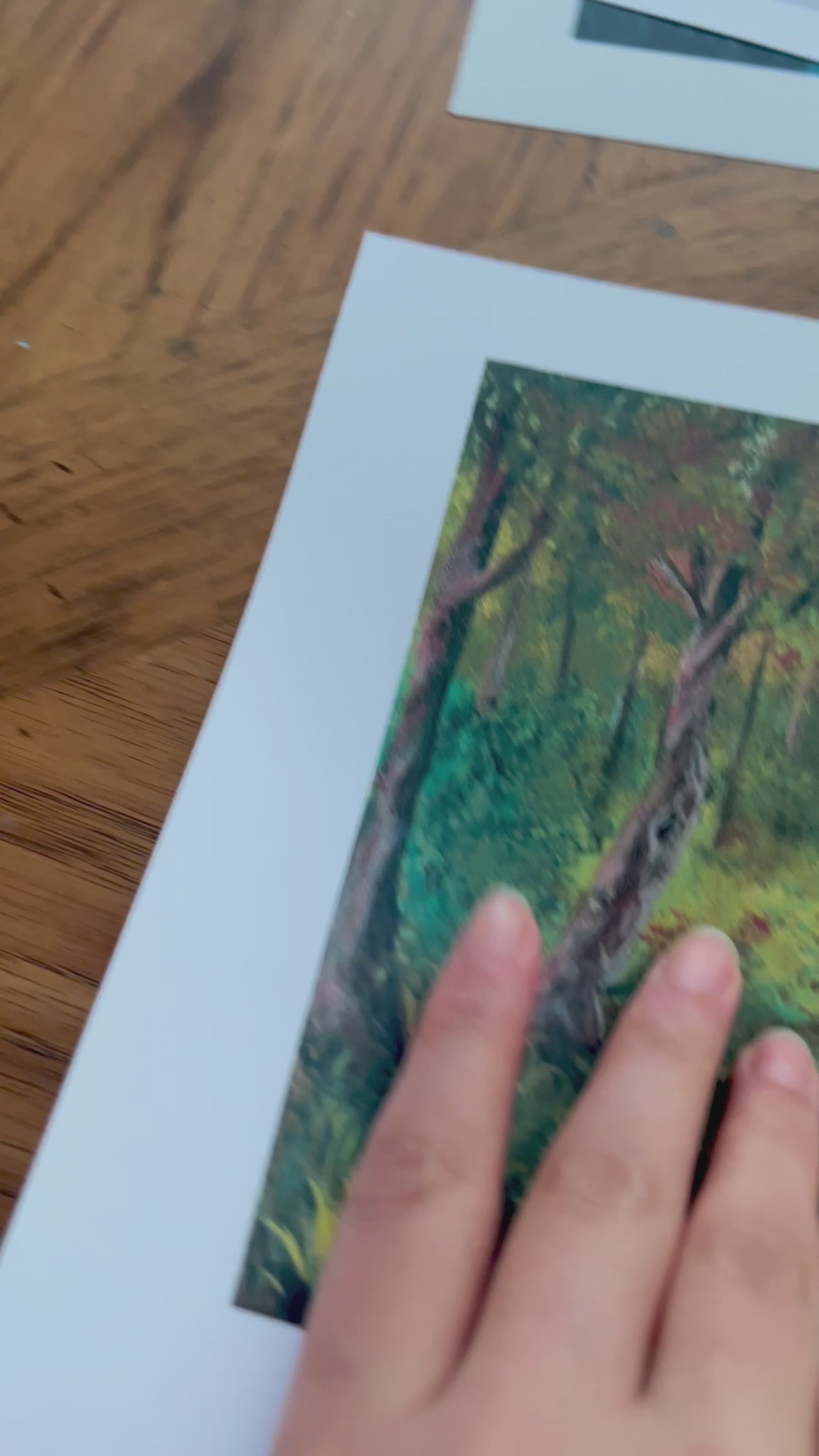 Art print on a photo paper